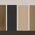 Variety of Wall Paneling with Wood Grain Dark Gray Light Wood and Vertical Slats Designs