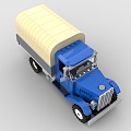 LEGO toy blocks vintage truck convertible truck van 3d model