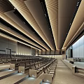 Modern Lecture Hall 3d model