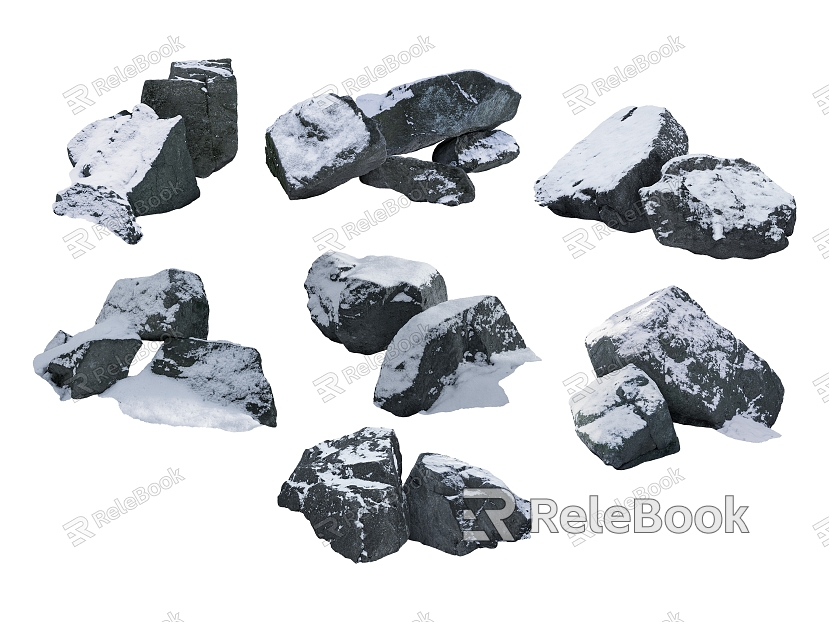 Outdoor landscape stone model