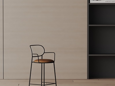 Modern Bar Chair 3d model