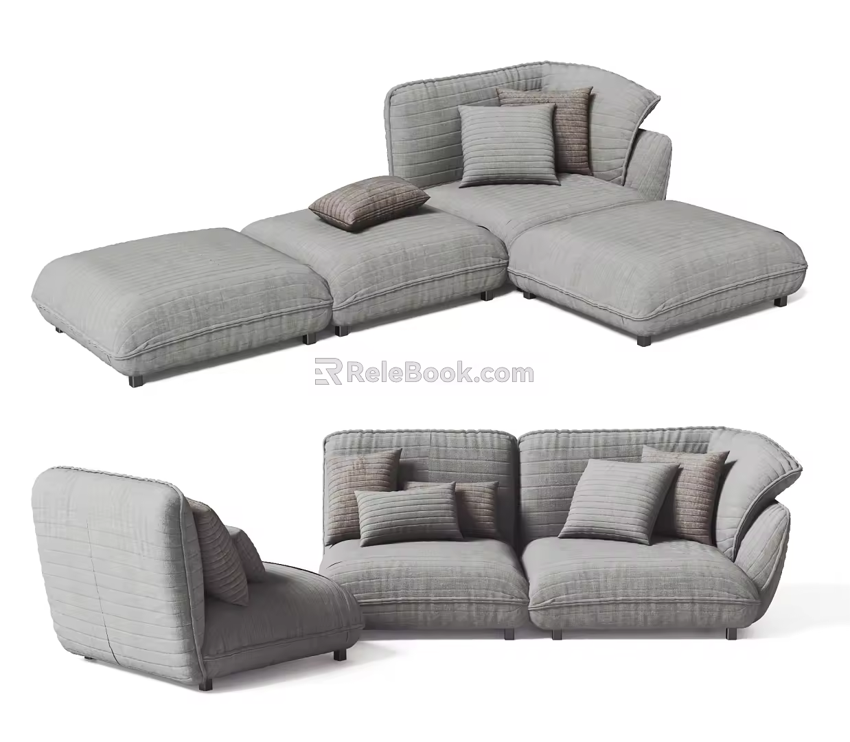 Modern Combination Sofa 3d model