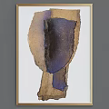 Abstract Geometric Decorative Painting Featuring Modern Colorful Shapes And Design