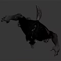 Menacing Werewolf Creature 3D Model With Muscular Build Sharp Claws And Fangs 3d model