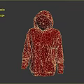 Stylish Red Hooded Long Sleeve Zippered Sweatshirt Comfortable Casual Fashion Wear