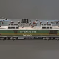 Indian Railways Train 31393 With Green And Yellow Stripes Design