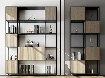 Modern Storage Cabinet Bookcase Decorative Cabinet Display Cabinet 3d model