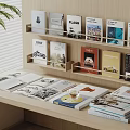 Modern Bookshelf Bookshelf 3d model