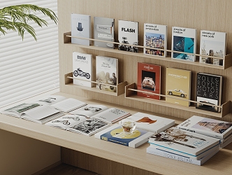 Modern Bookshelf Bookshelf 3d model