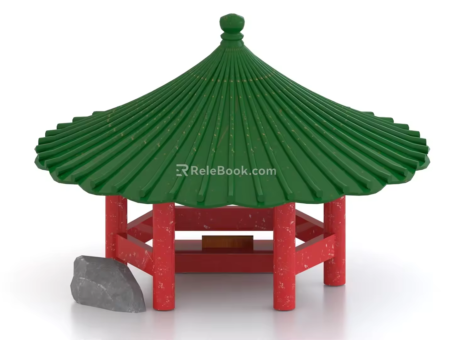 Ancient built pavilion 3d model