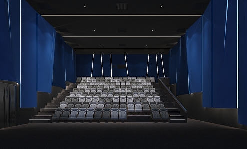 Cinema chair material lighting complete 3d model