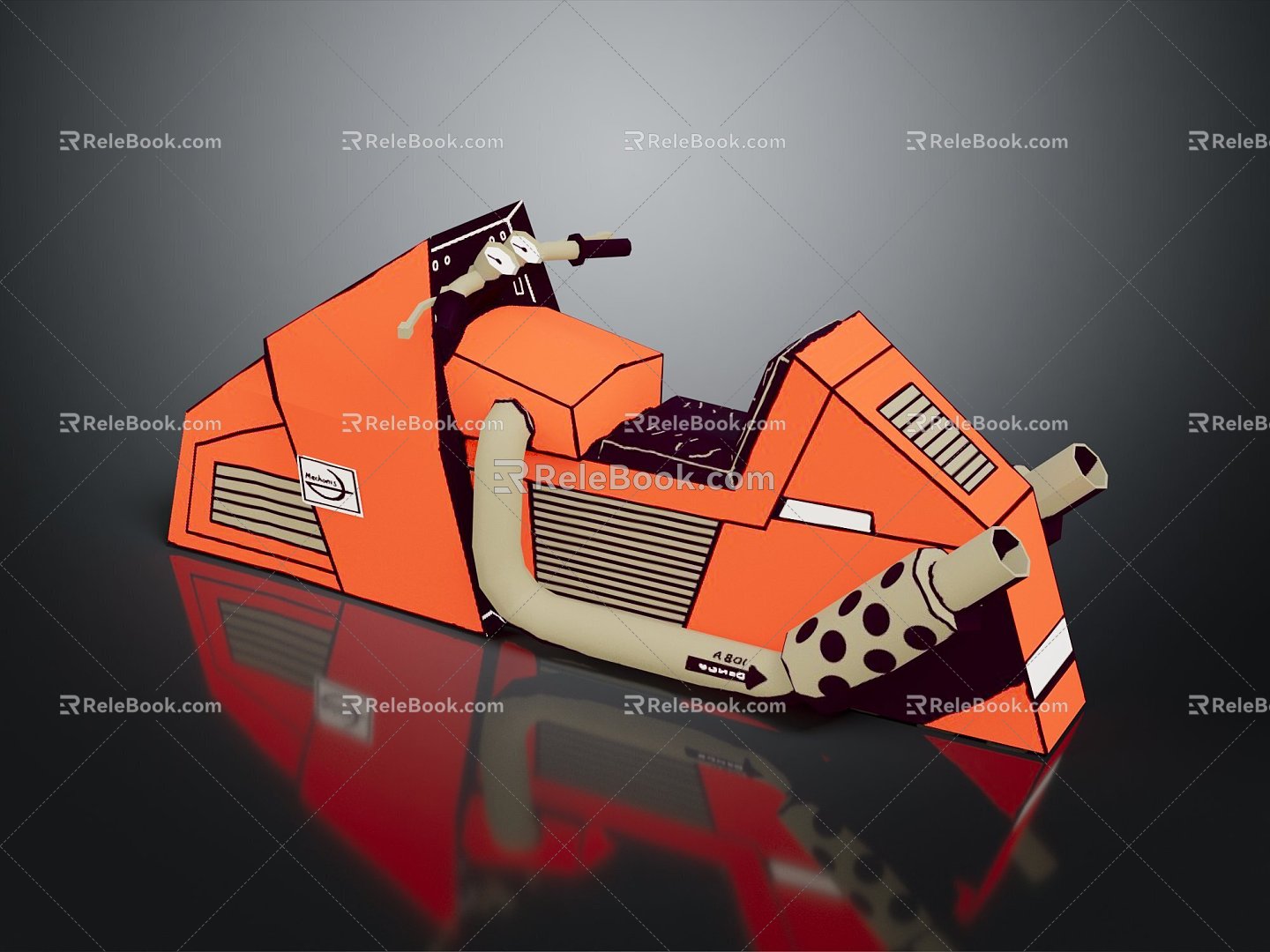 Jet Motorcycle Sci-Fi Motorcycle Concept Motorcycle Flying Car 3d model