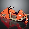 Jet Motorcycle Sci-Fi Motorcycle Concept Motorcycle Flying Car 3d model