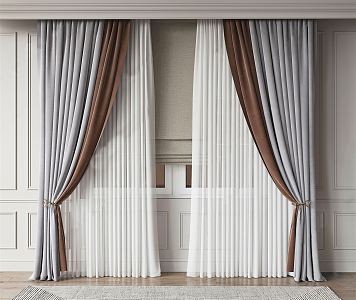 Modern Curtains 3d model