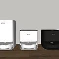 Pang Daily Use Electrical Appliances White Light Gray Black on Wooden Floor