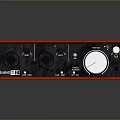 portable synthesizer mixer reverberator tuner mixer mixing equipment 3d model