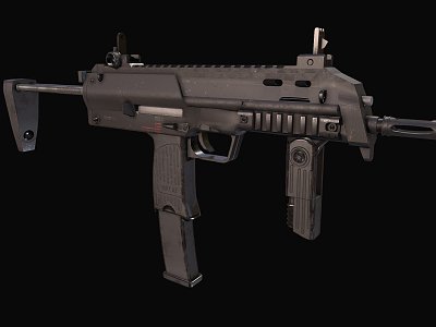 Weapon submachine gun model