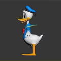Donald Duck Cartoon Duck Anime Duck Stylized Duck Fantasy Style Duck 3d model