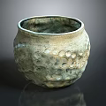 Handcrafted Textured Ceramic Jar With Rustic Design As Stylish Household Living Item