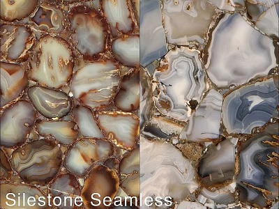 Silestone Seamless Design With Agate Like Patterns And Natural Color Variations 3d model