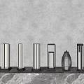 Outdoor Lights With Modern Design Different Styles Metal Frame And Glass Shade
