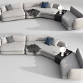 Modern Multiplayer Sofa Corner Sofa 3d model