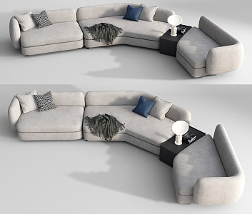 Modern Multiplayer Sofa Corner Sofa 3d model