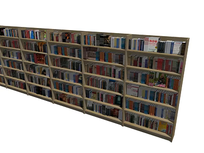 Modern Bookcase Single Bookcase 3d model