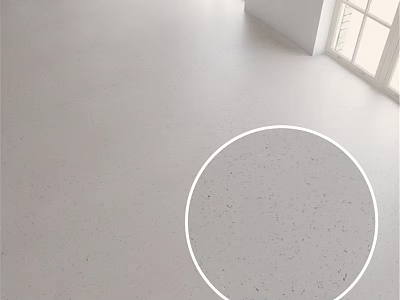 Bright White Speckled Floor Surface With Smooth Texture And Natural Light 3d model