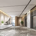 Modern Front Desk 3d model