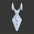 Futuristic White Passenger Aircraft With Sleek Aerodynamic Design And Dual Engines