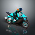 Motorcycle two-wheeled motorcycle off-road motorcycle road race motorcycle motor vehicle transport 3d model