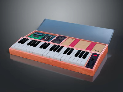 Electronic organ musical instrument keyboard musical instrument electronic music electronic musical instrument Western musical instrument Western musical instrument 3d model