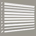 Gypsum line Gypsum line Yin corner line Yang corner line Skirting line ceiling corner line 3d model