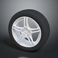 High Quality Car Parts Tire With White Spoke Wheel Rim Design