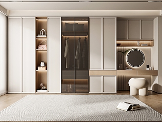 Modern wardrobe 3d model