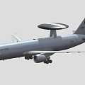 US Air Force Fighter Jet With Radar Dome Tail Number ED And American Flag Emblem