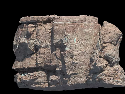 Natural Stone Wood Material With Rough Texture And Natural Patterns For Decorative Use 3d model