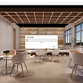 Modern Book Bar Library Reading Room Book Bar 3d model
