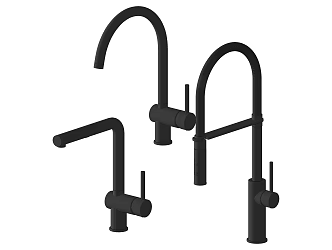 Modern faucet metal faucet combination 3d model
