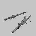 German medium machine gun 3d model