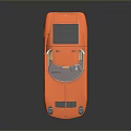 Sleek Copper Sports Car With Convertible Design Gold Wheels And Brown Leather Interior