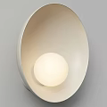 Modern Curved White Wall Sconce With Soft Illuminating Light For Home Interior