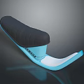 Modern Single Chair With Black Padded Seat And Blue Sleek Base Contemporary Design For Living Room