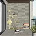 Modern Cat Climbing Rack Cat Climbing Rack Cat House 3d model