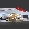 Calanz Exhibition Booth Modern Design With Product Display And Technologies Showcase