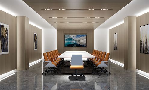 Modern Meeting Room Building Meeting Room 3d model