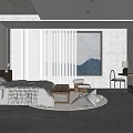 Modern Hotel Room With King Bed Mountain View And Minimalist Modern Design