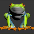 Frog Frog Frog Poison Frog Game Frog Reptile Cold Blooded Animal Reptile Reptile 3d model