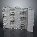 Modern Multi Storey Residential Apartment Building With Balconies And Light Colored Facade